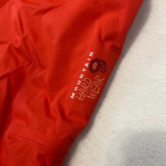 MOUNTAIN HARDWEAR WOMEN’S DRY Q SNOWBOARDING PANTS SKI SMALL ORANGE NYLON - Picture 3 of 16